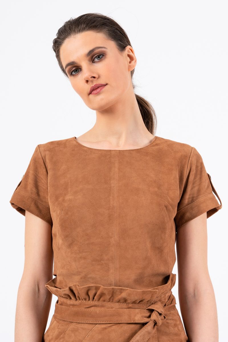 Suede Blouse