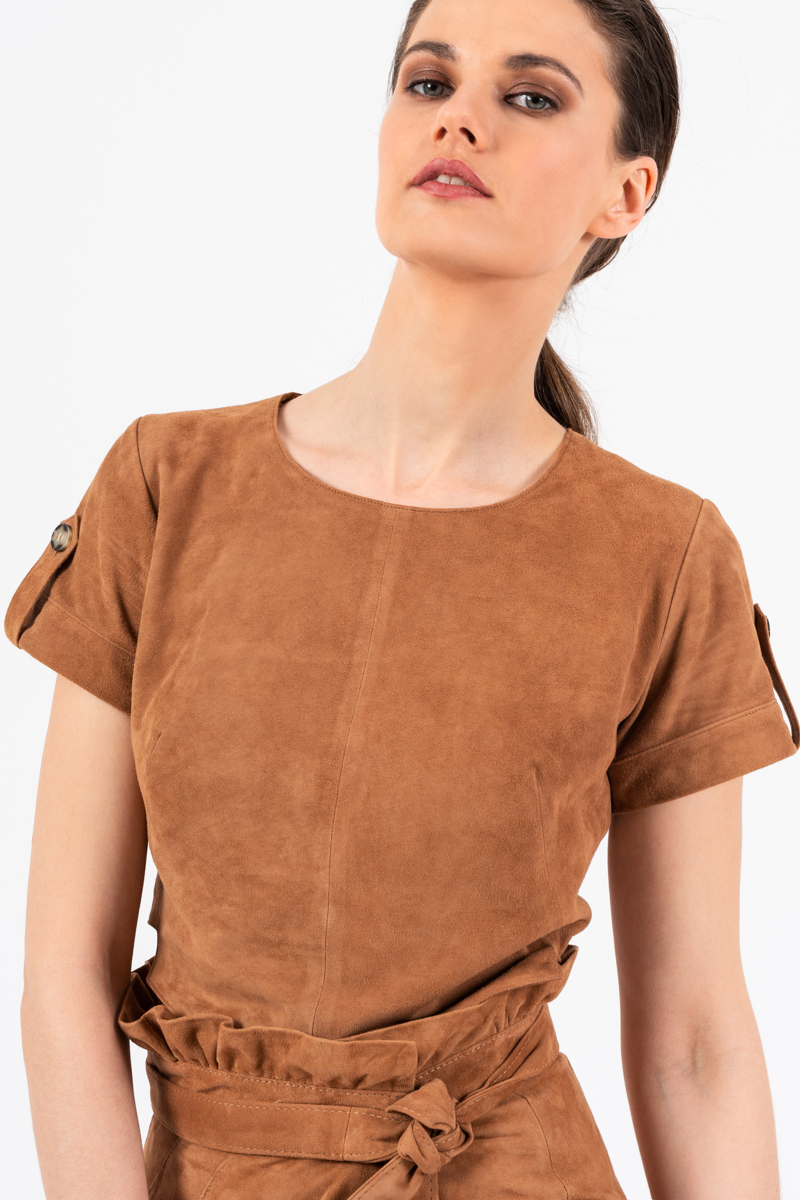 Suede Blouse