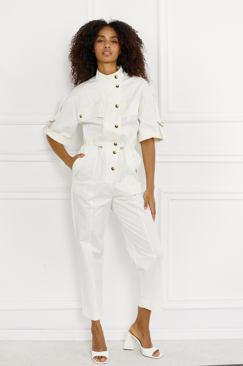 Cotton-blend Jumpsuit