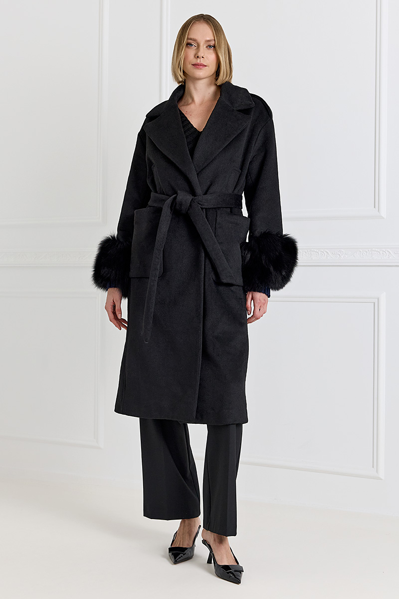 Wool-blend Coat