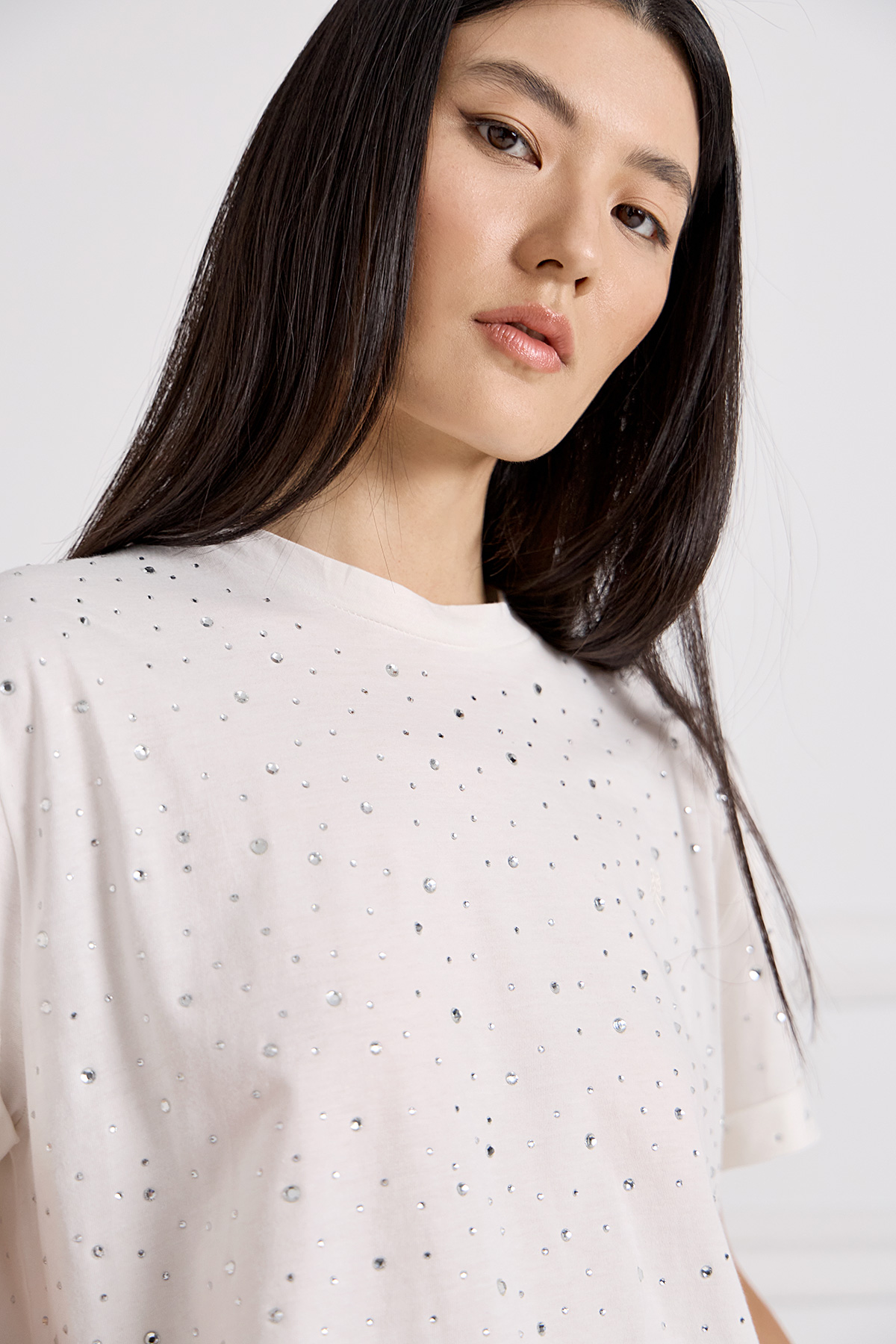 Τ-Shirt με Κρύσταλλα