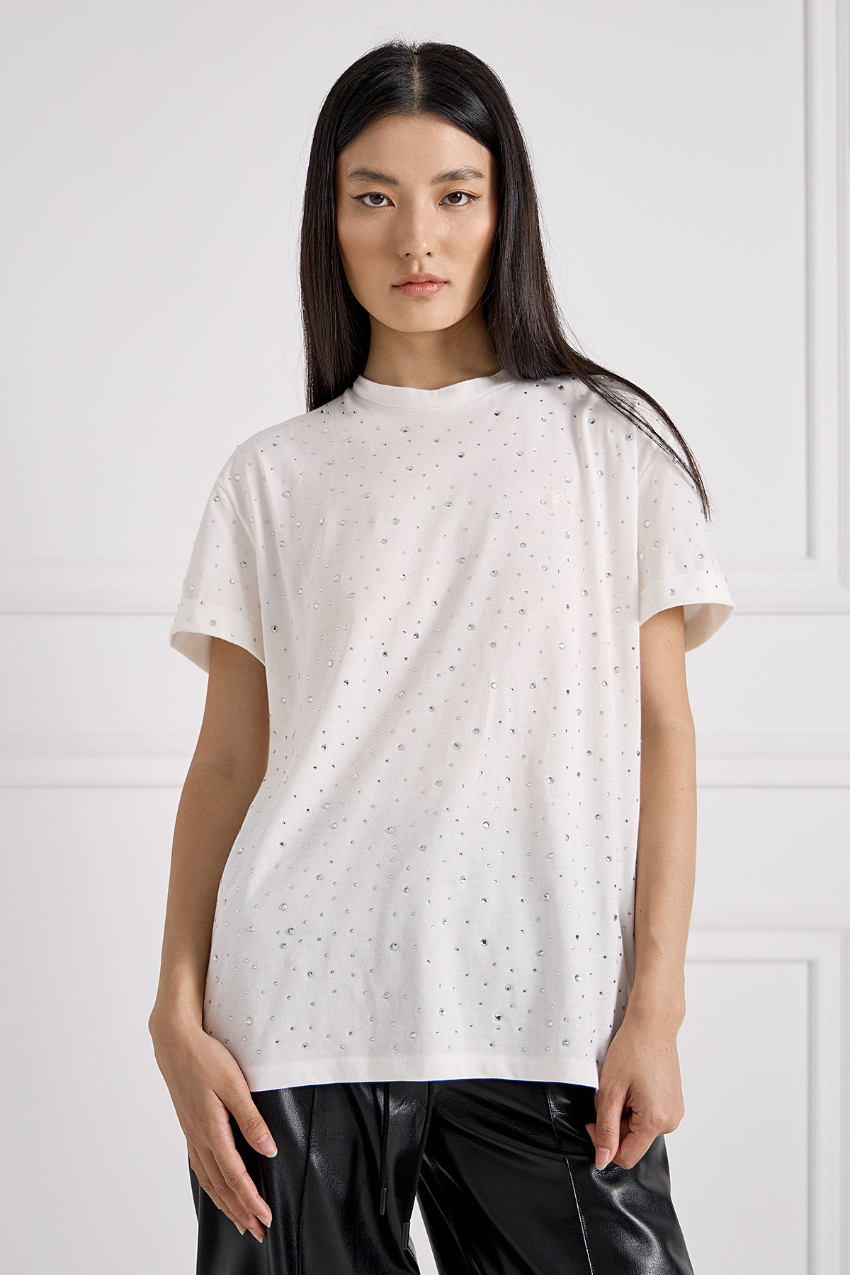 Τ-Shirt με Κρύσταλλα