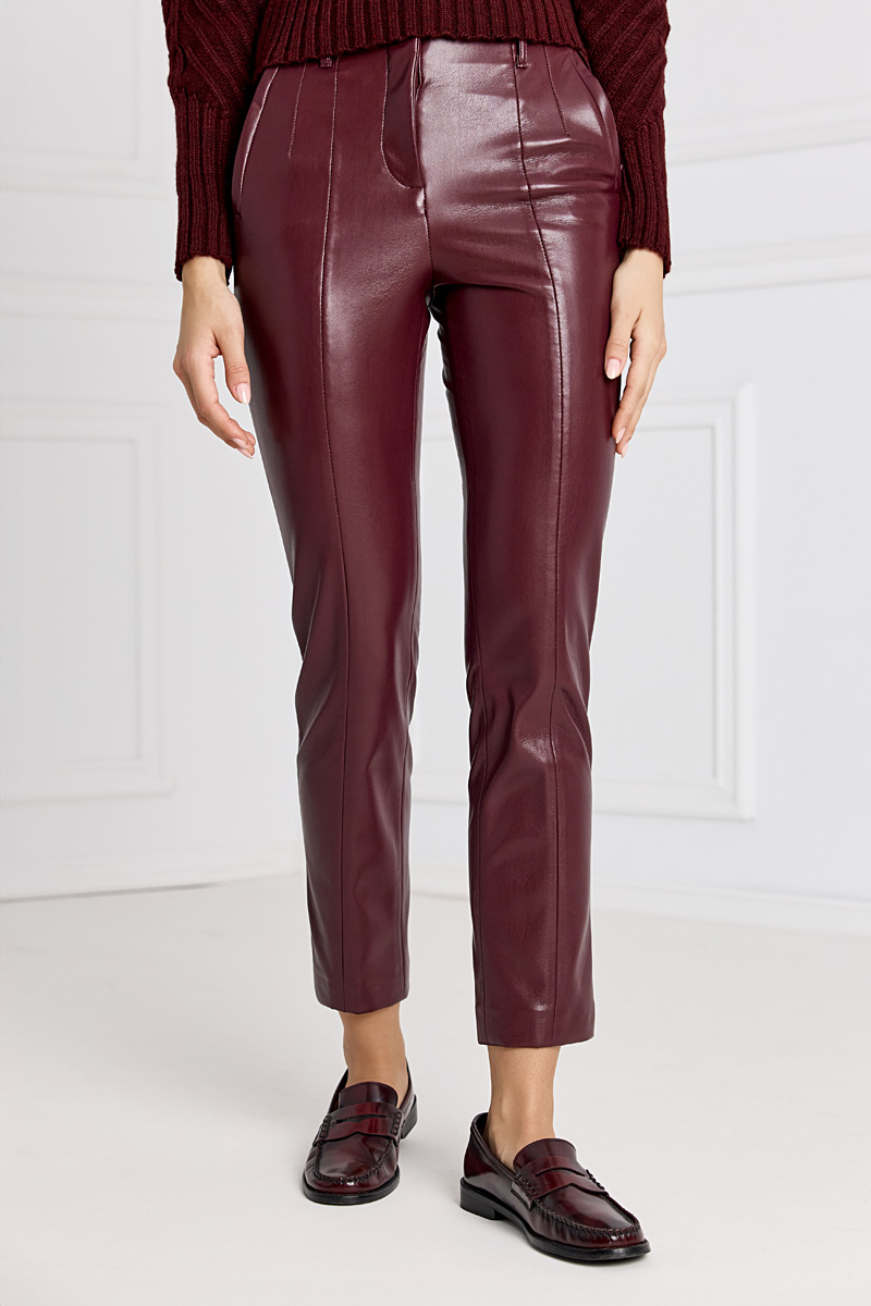Faux-leather Trousers