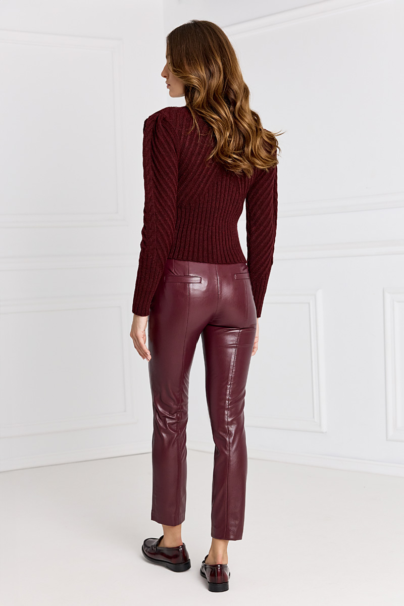 Faux-leather Trousers