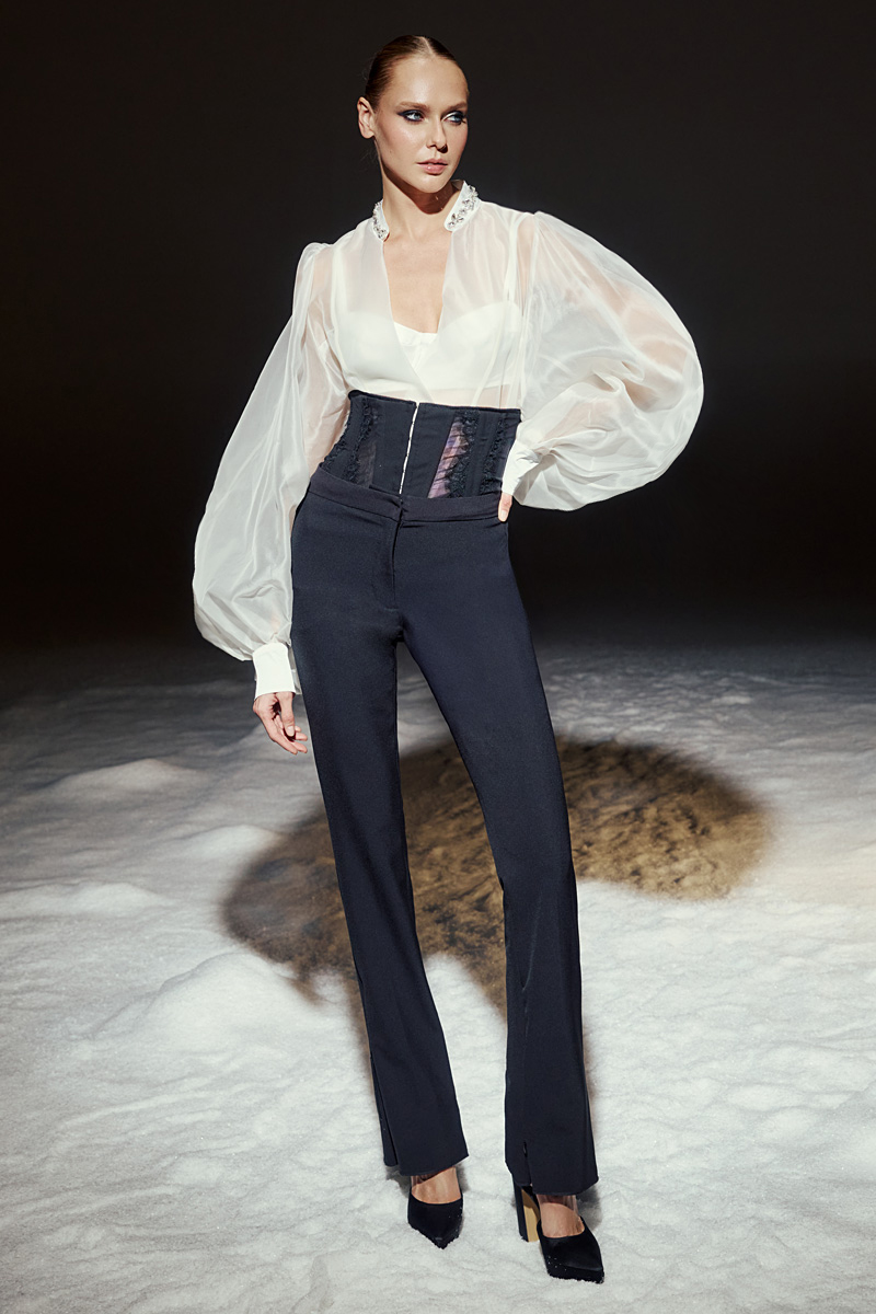 Corset-style High-waist Trousers