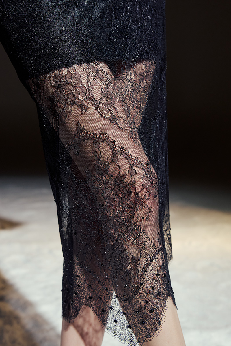 Embellished Lace-detail Skirt