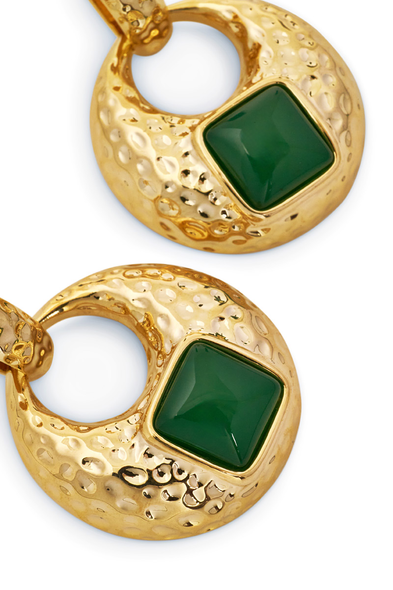EARRINGS WITH RESIN