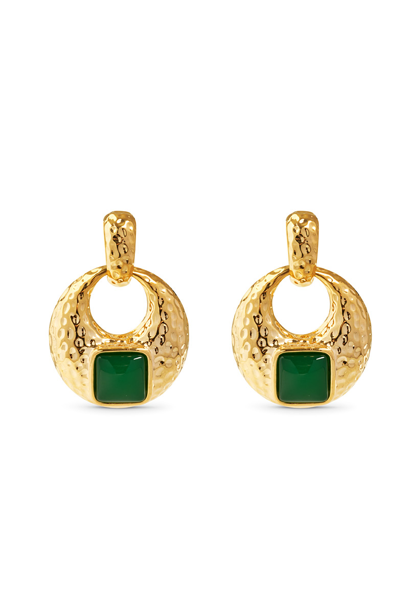 EARRINGS WITH RESIN
