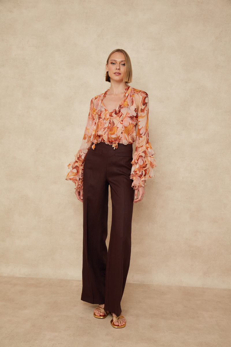 Cline Linen Straight Pant