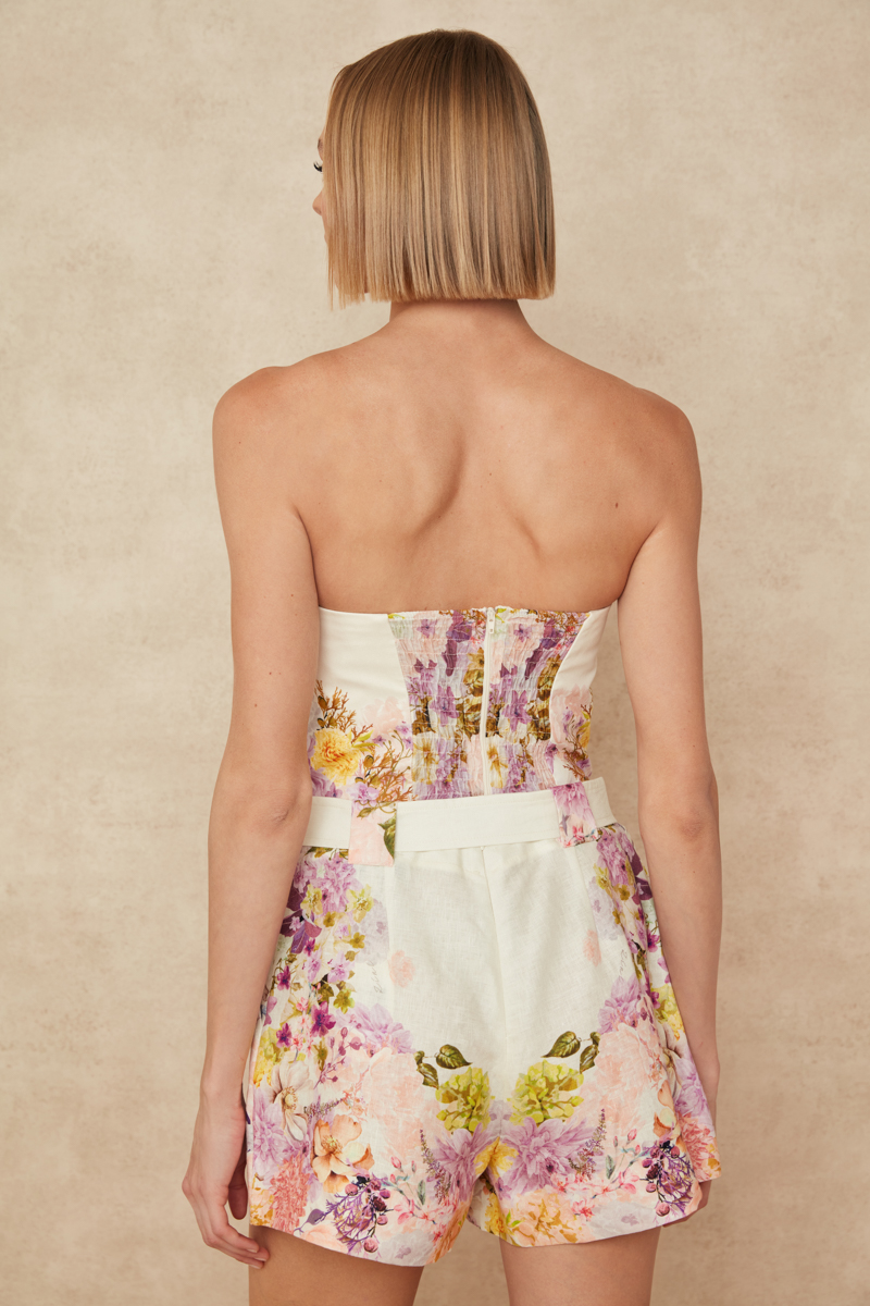 PRINTED SHORTS WITH BELT