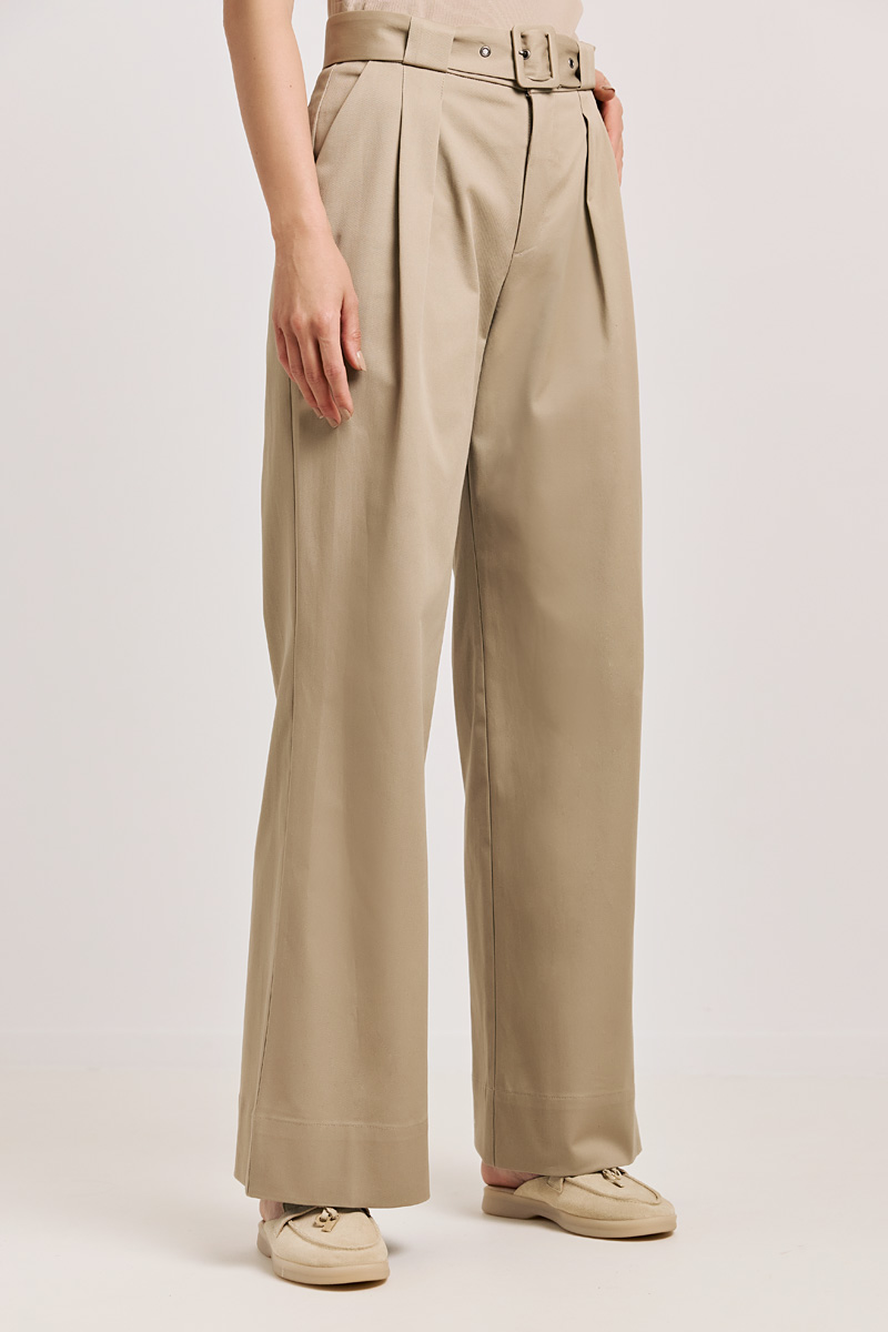 HIGH WAIST TROUSERS WITH BELT