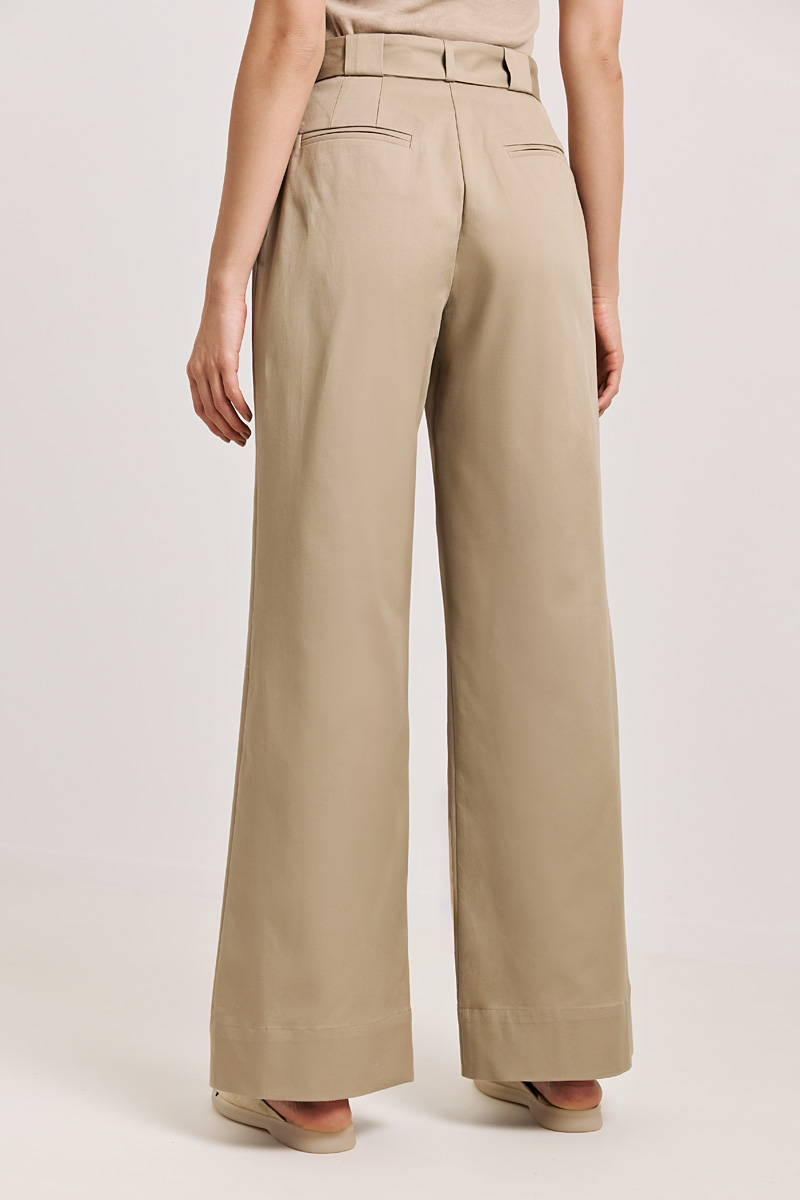 HIGH WAIST TROUSERS WITH BELT