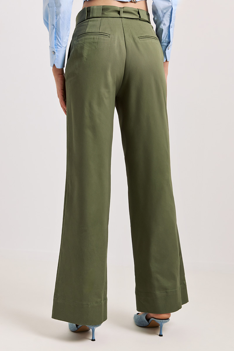 HIGH WAIST TROUSERS WITH BELT