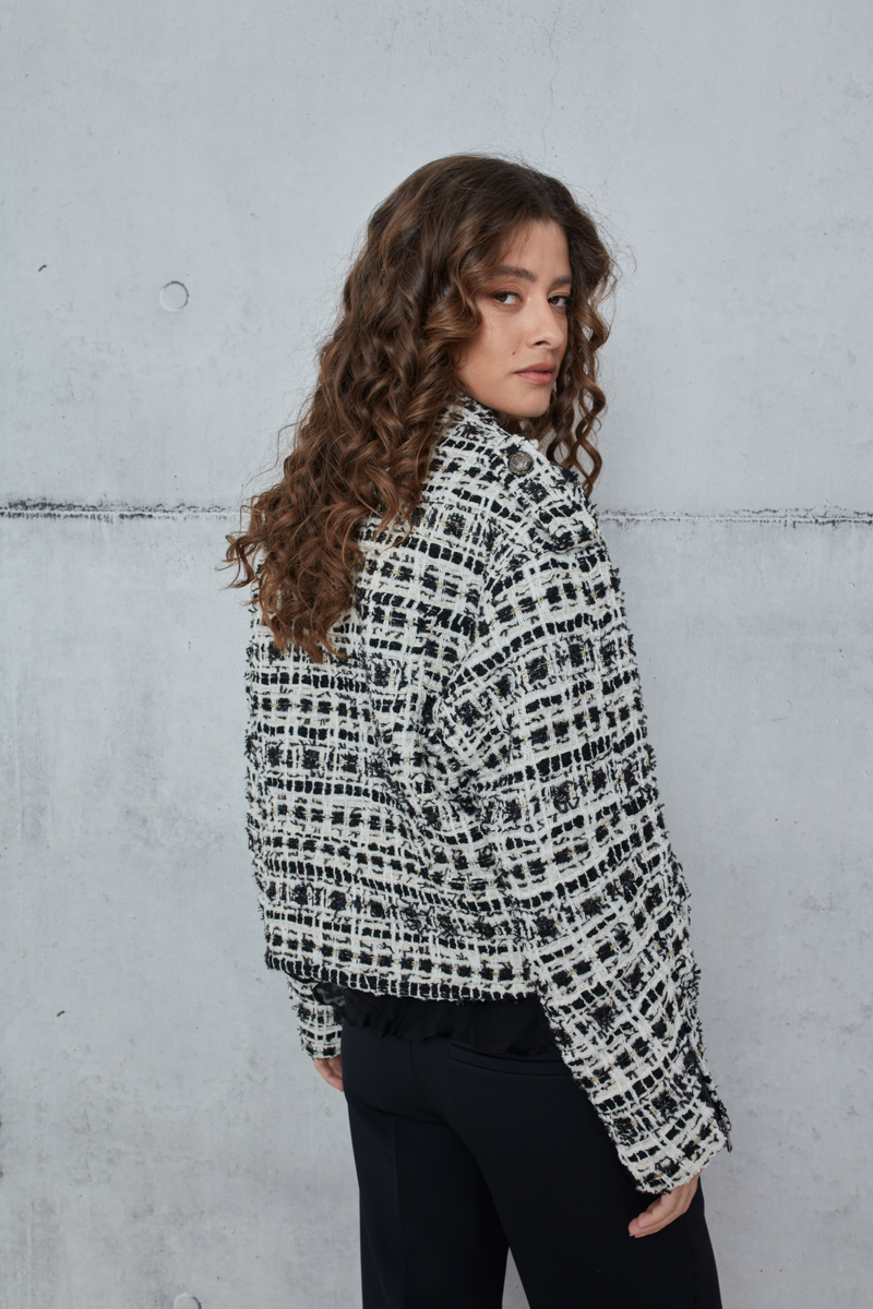 TWEED ΤΖΑΚΕΤ ΜΕ ΖΩΝΗ