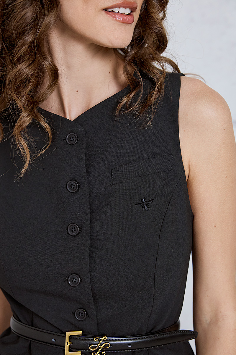 LONG VEST WITH BUTTONS LONG VEST WITH BUTTONS