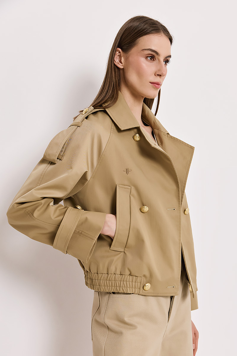 BOMBER JACKET WITH EPAULETTES