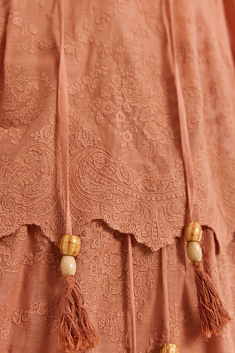 LINEN BLOUSE WITH EMBROIDERY
