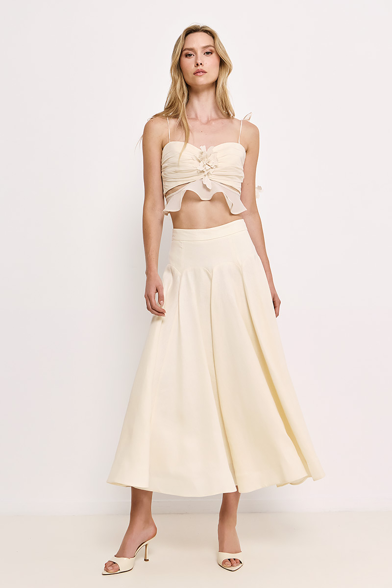 BUSTIER WITH FLOWER