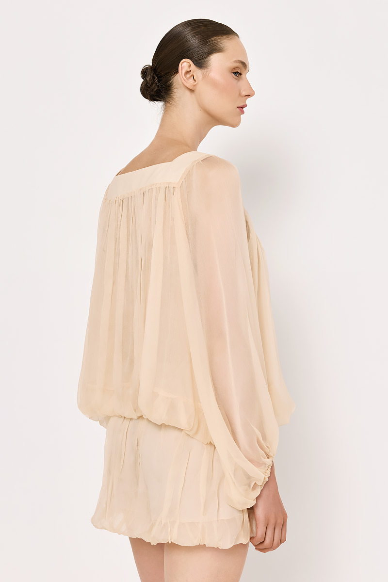 SILK BLOUSE WITH EMBROIDERY