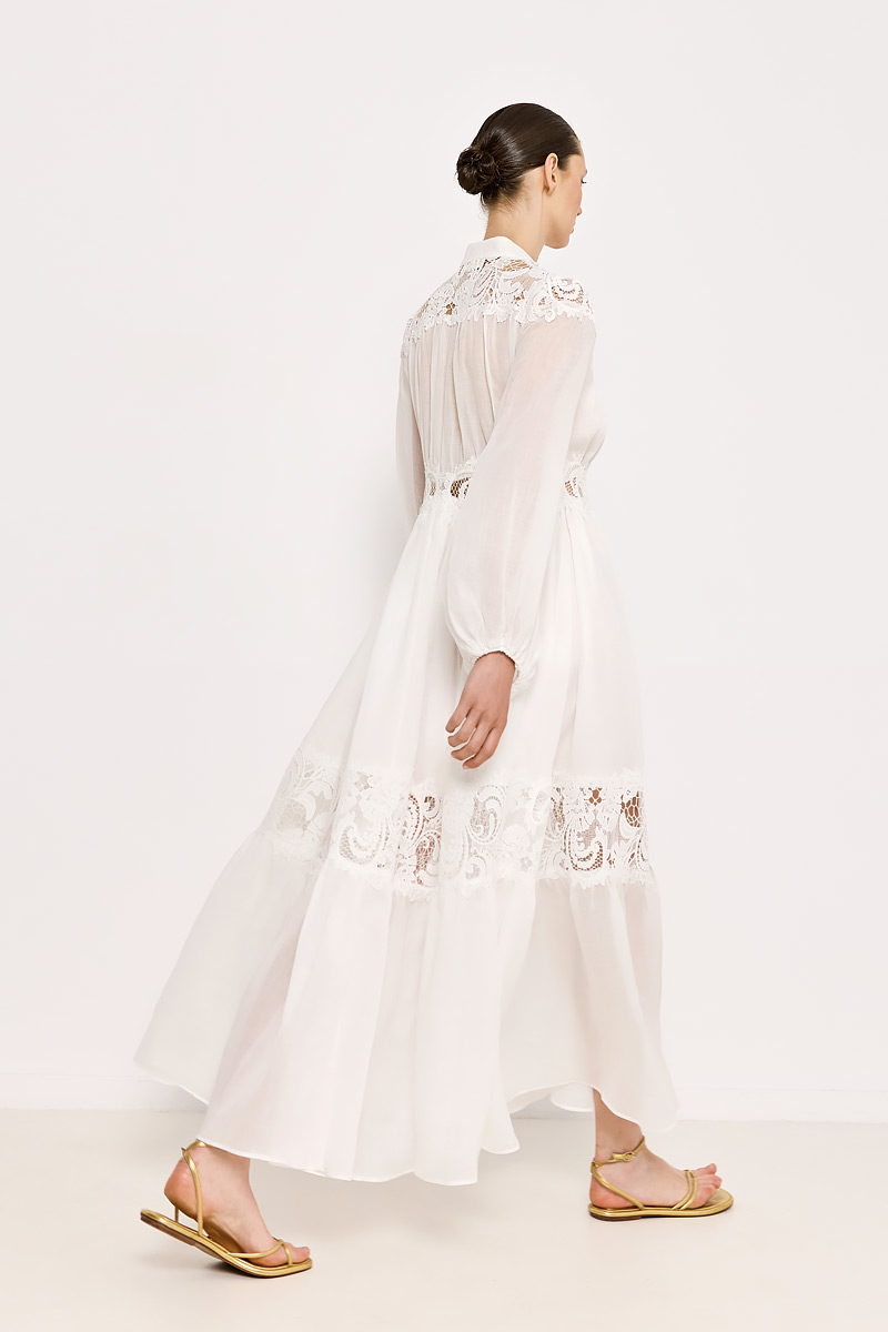 MAXI DRESS WITH LACE DETAIL