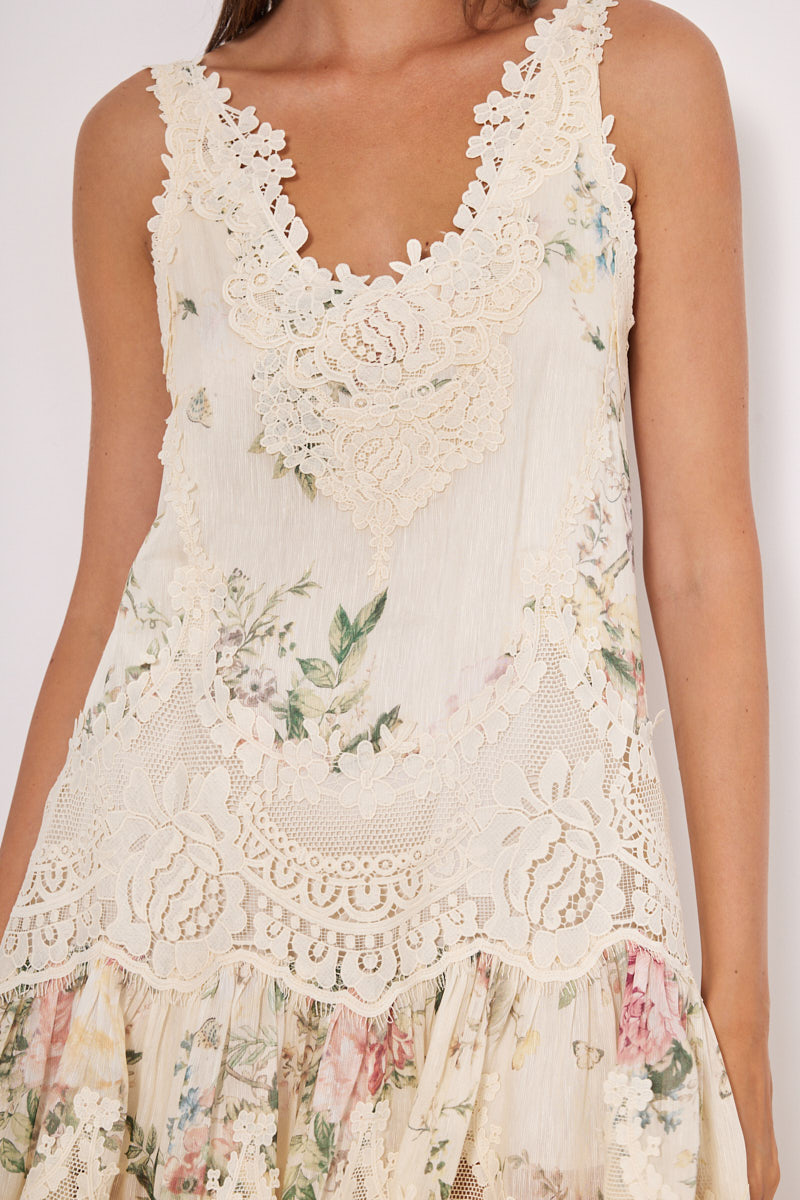 SLEEVELESS MINI DRESS WITH EMBROIDERY