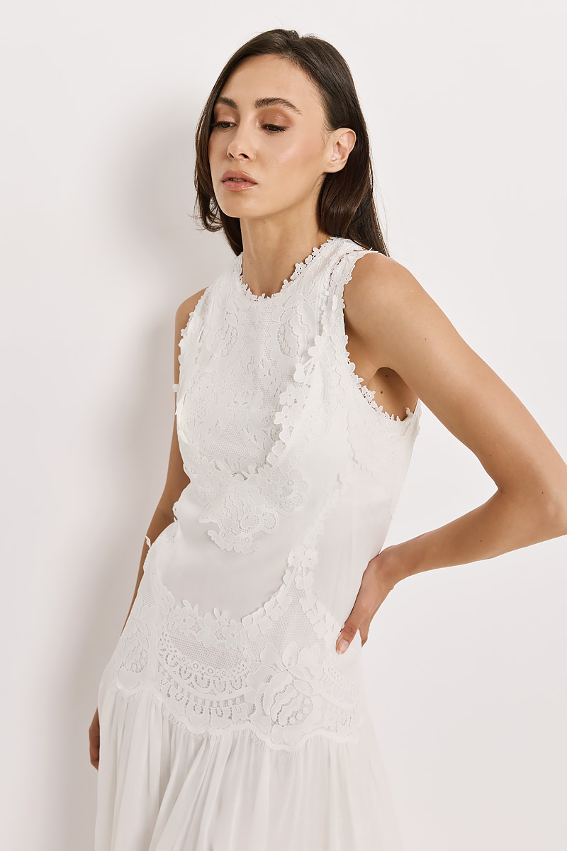 MAXI DRESS WITH LACE