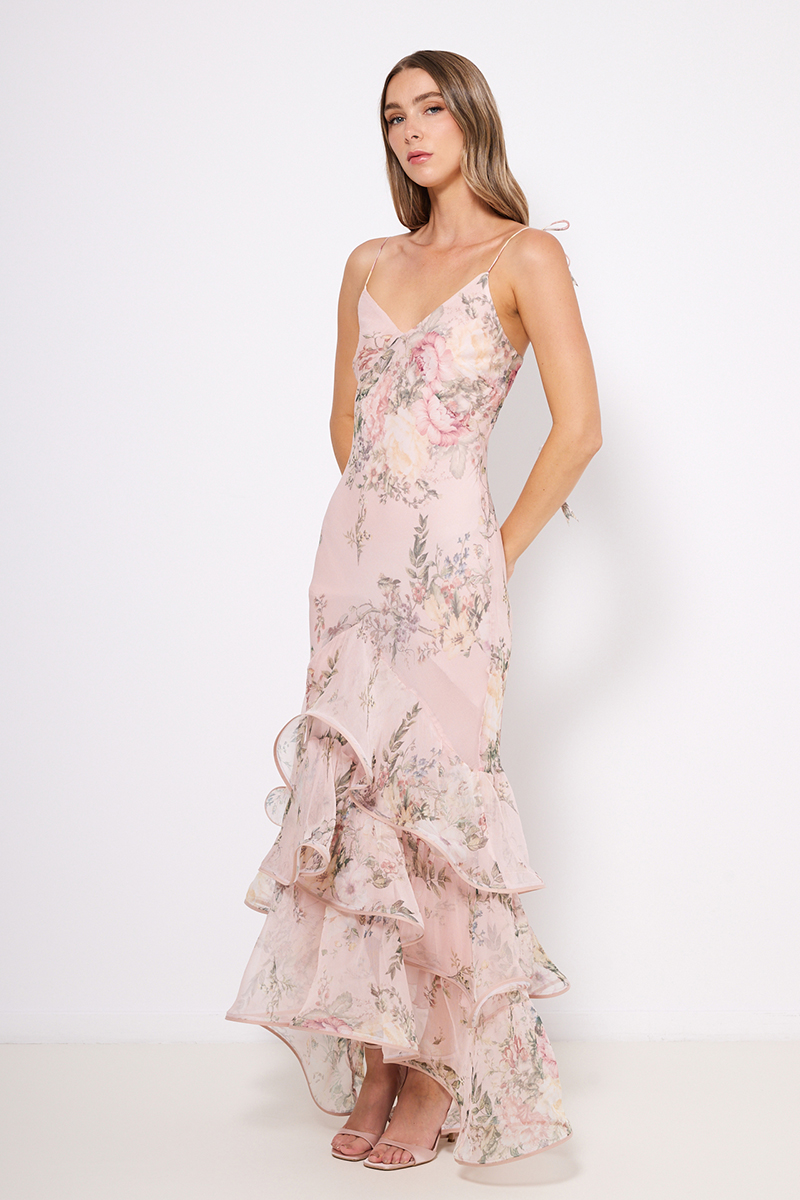MAXI DRESS WITH RUFFLES