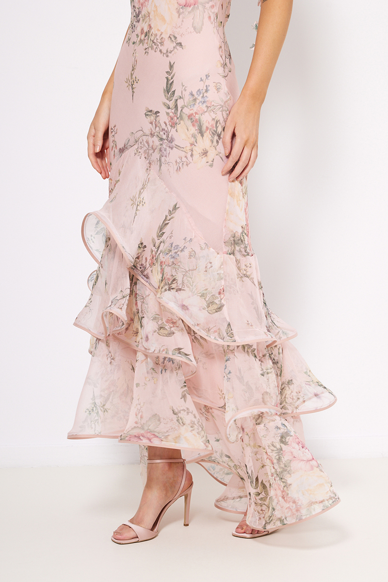 MAXI DRESS WITH RUFFLES