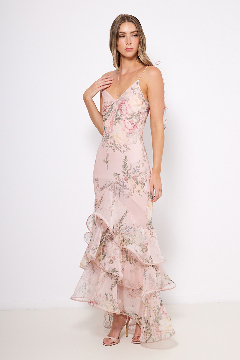 MAXI DRESS WITH RUFFLES