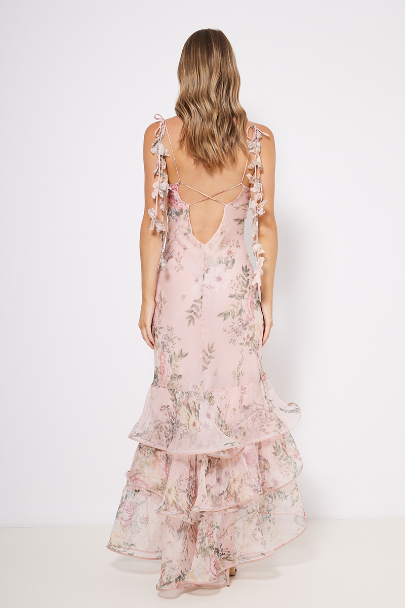 MAXI DRESS WITH RUFFLES