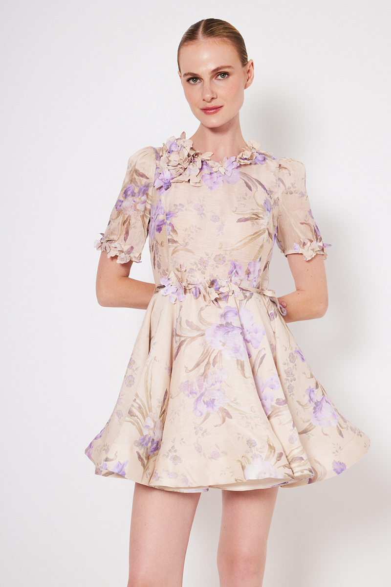 MINI DRESS WITH SHORT SLEEVES
