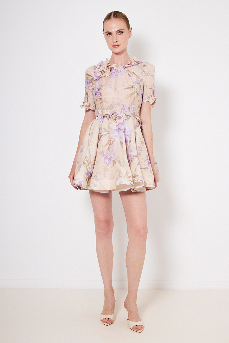 MINI DRESS WITH SHORT SLEEVES