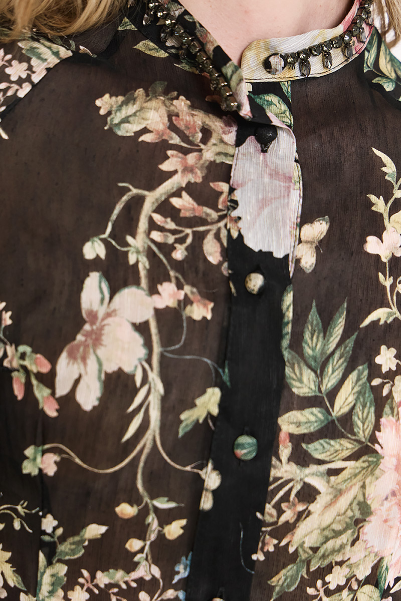 SHIRT WITH EMBROIDERED CRYSTALS