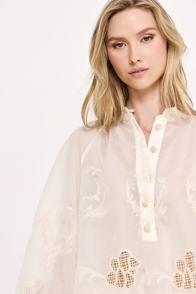 OVERSIZED EMBROIDERED SHIRT