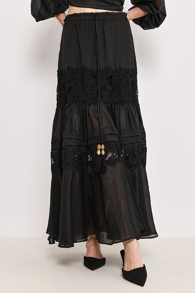 MAXI LINEN SKIRT