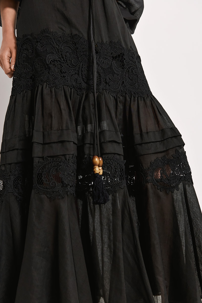 MAXI LINEN SKIRT