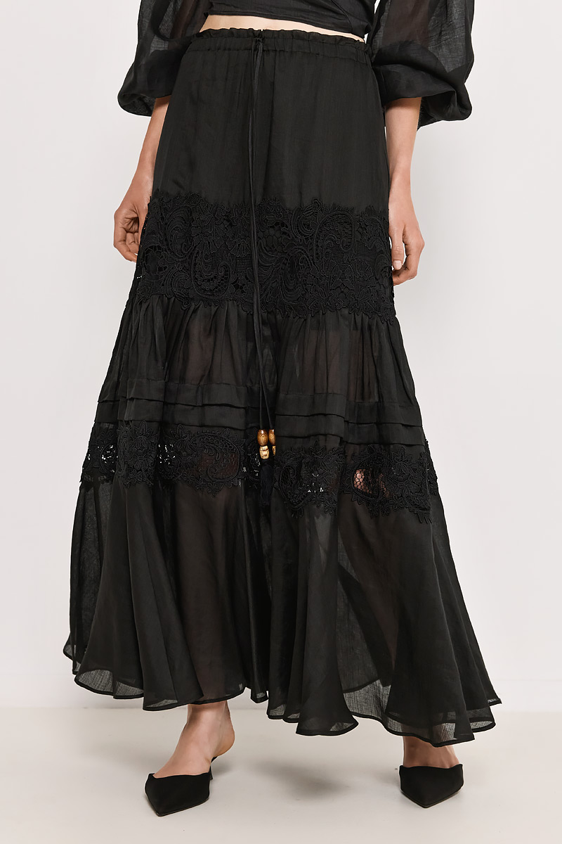 MAXI LINEN SKIRT