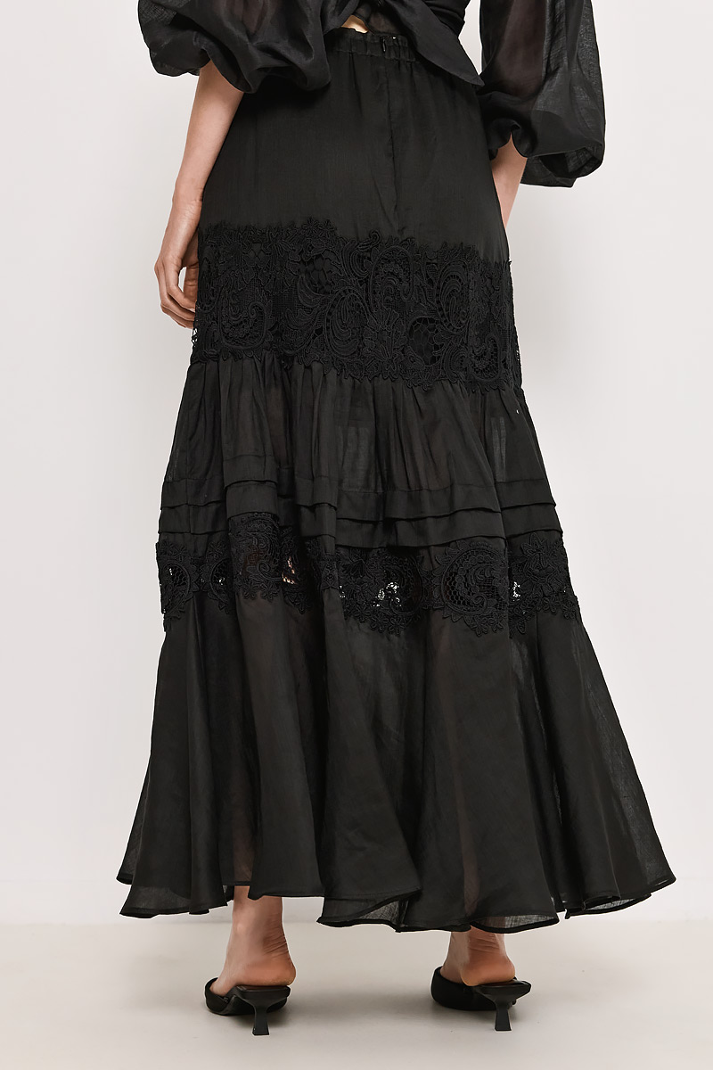 MAXI LINEN SKIRT