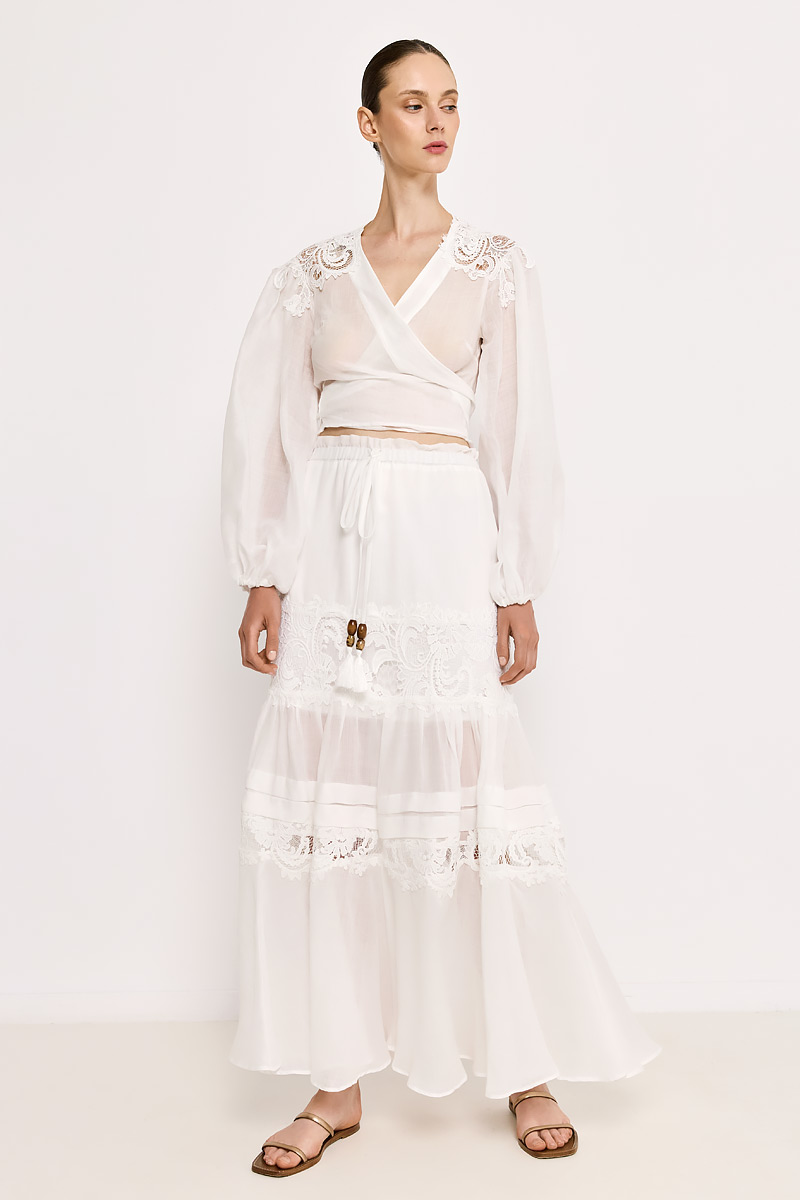 MAXI LINEN SKIRT