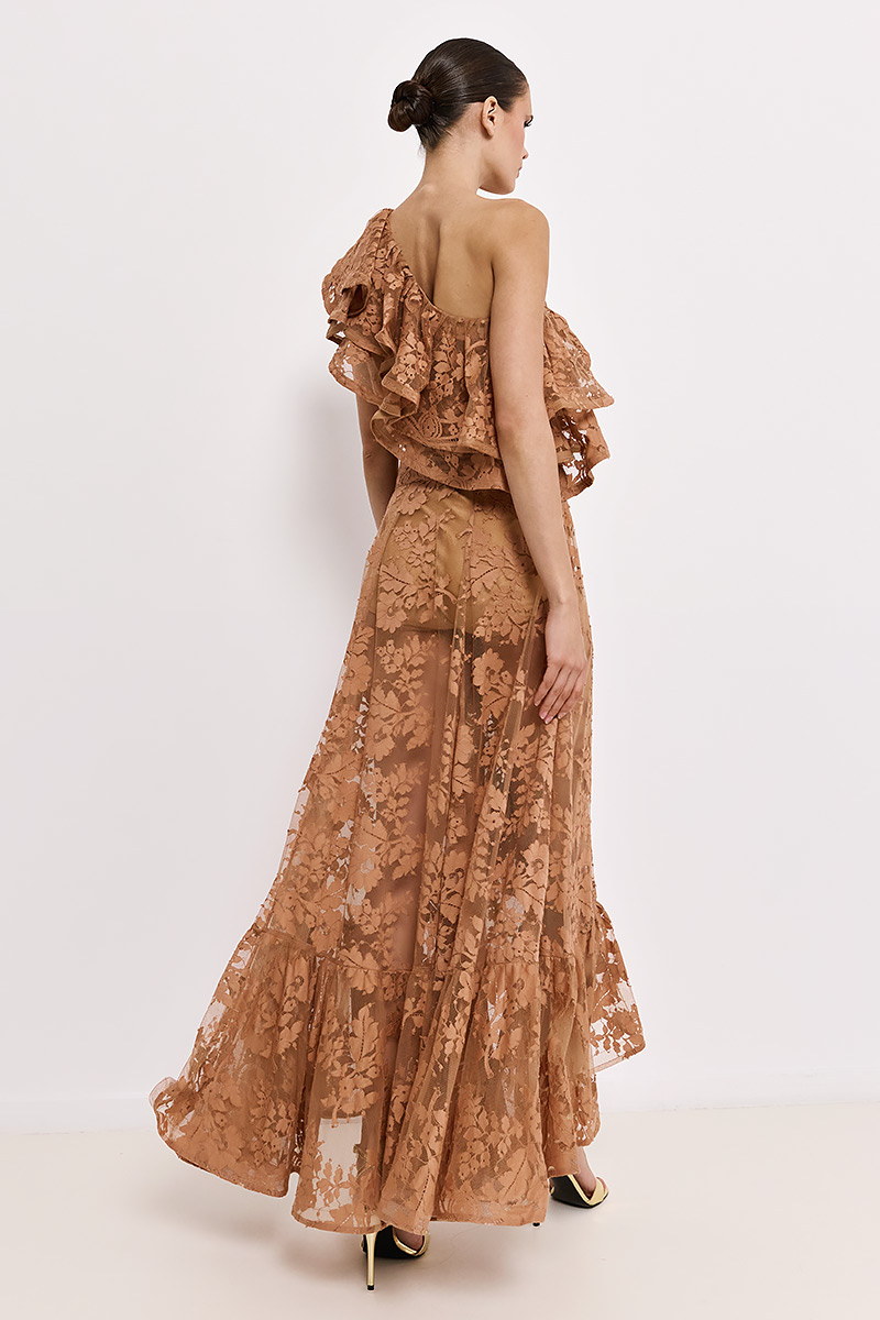ΜΑXI SKIRT WITH EMBROIDERY