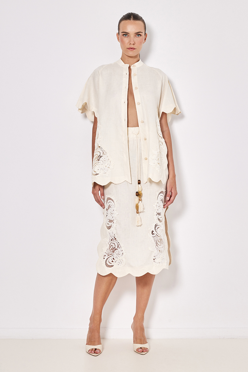 MIDI EMBROIDERY SKIRT