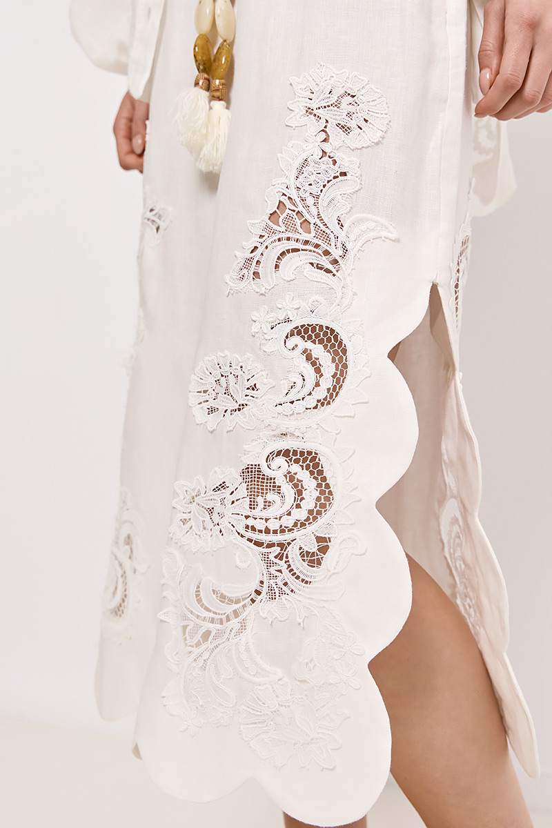 MIDI EMBROIDERY SKIRT