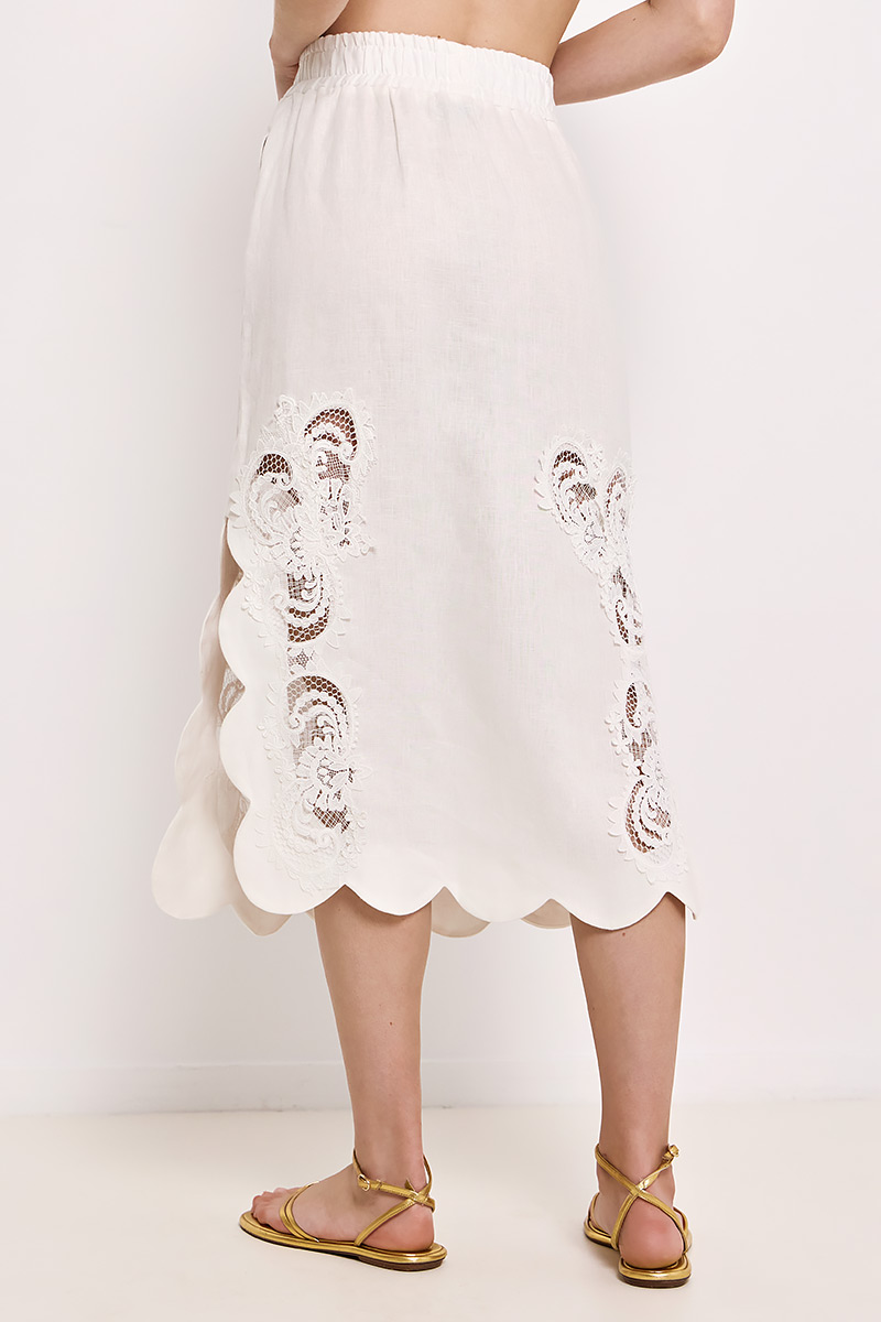 MIDI EMBROIDERY SKIRT