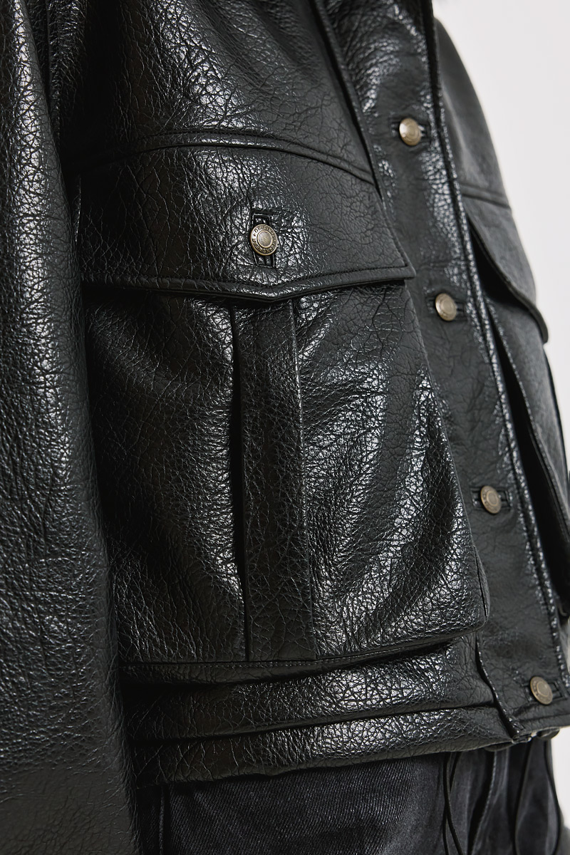 LEATHER-LOOK JACKET