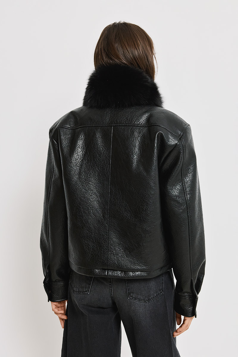 LEATHER-LOOK JACKET