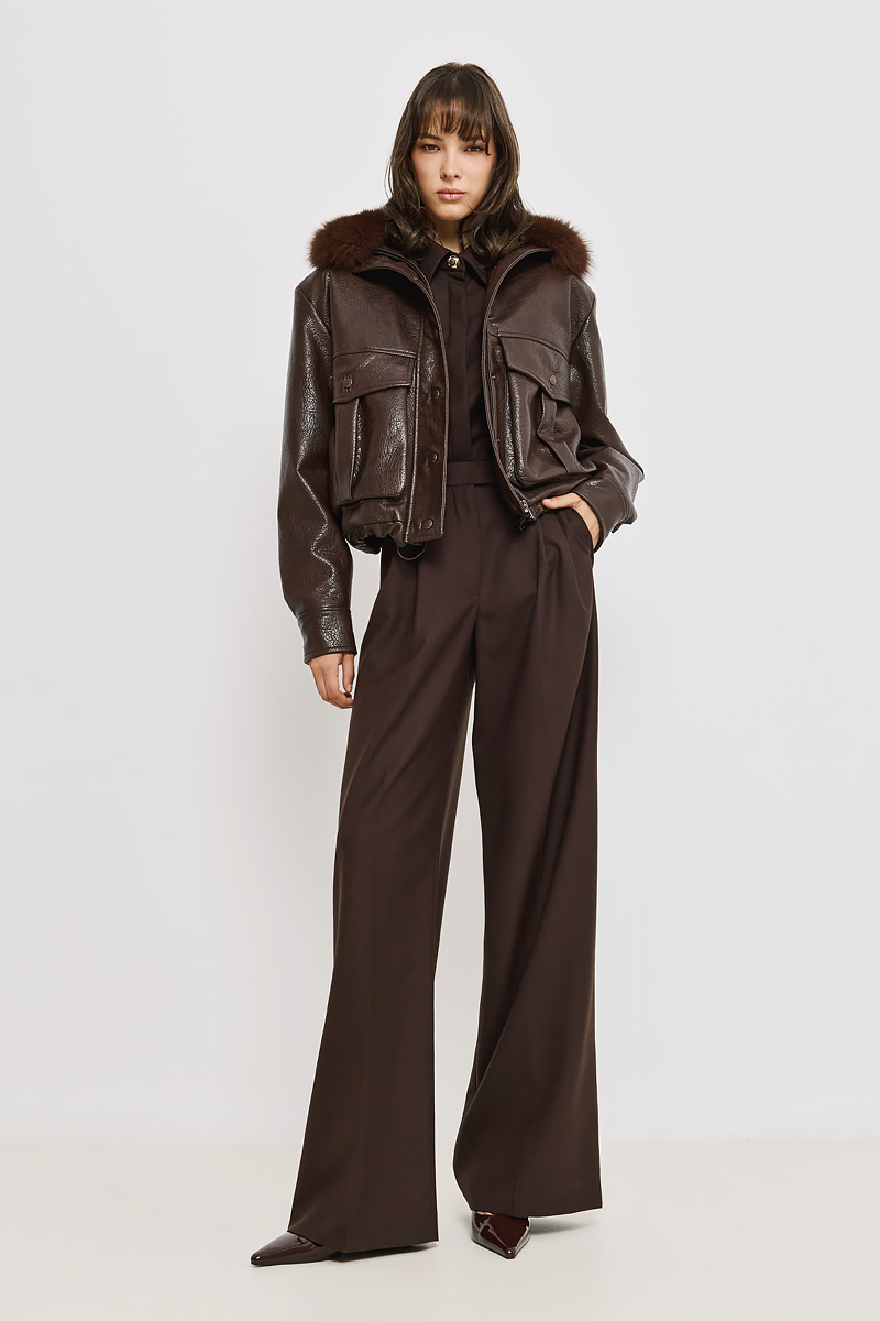 LEATHER-LOOK JACKET