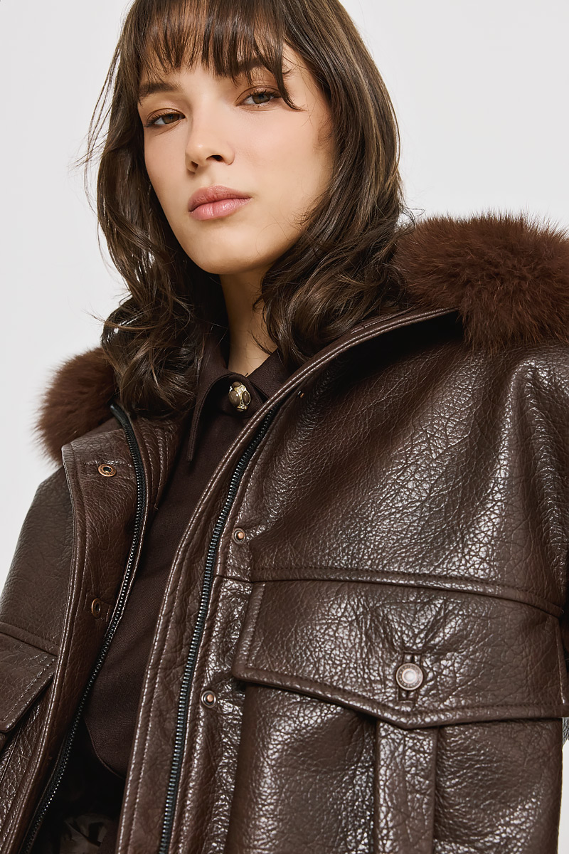 LEATHER-LOOK JACKET