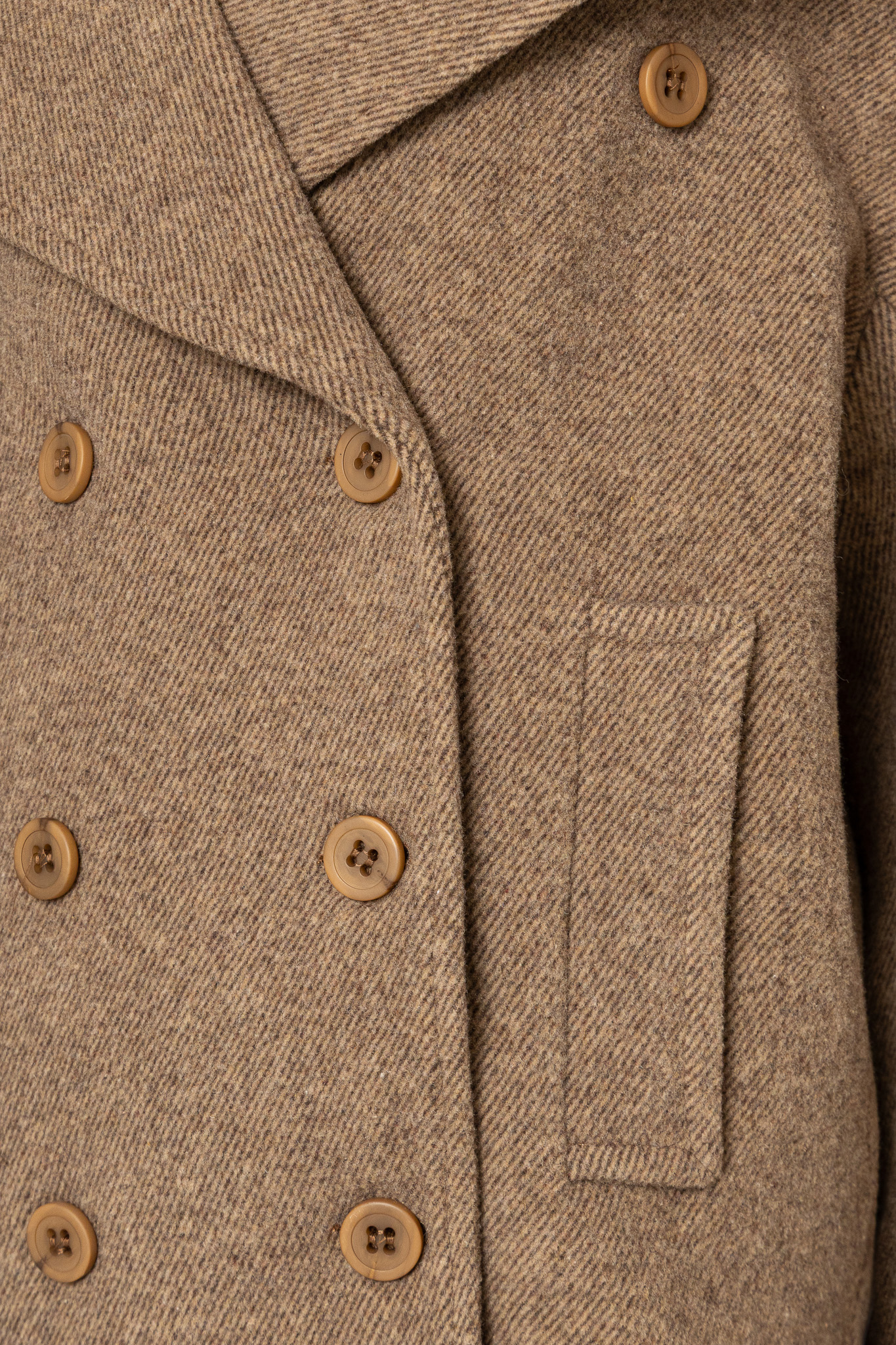 ΜΑΛΛΙΝΟ HMIΠΑΛΤΟ ΣΕ ΦΑΡΔΙΑ ΓΡΑΜΜΗ