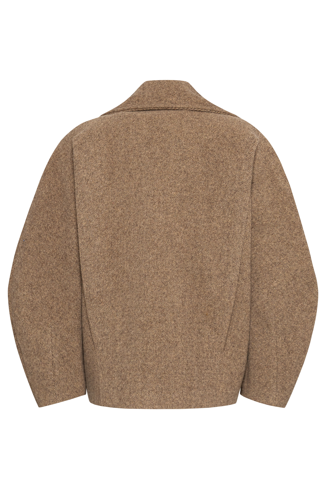 ΜΑΛΛΙΝΟ HMIΠΑΛΤΟ ΣΕ ΦΑΡΔΙΑ ΓΡΑΜΜΗ