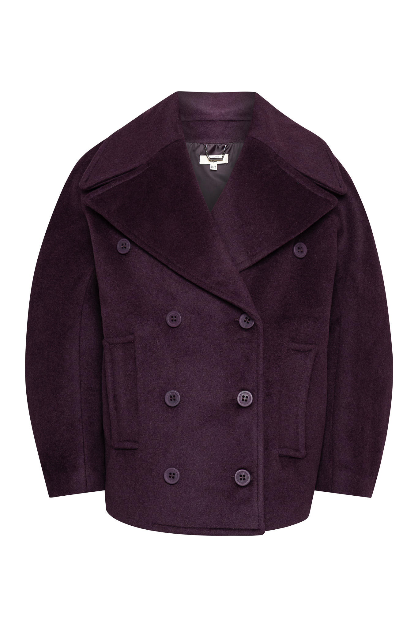 ΜΑΛΛΙΝΟ ΠΑΛΤΟ ΣΕ ΦΑΡΔΙΑ ΓΡΑΜΜΗ